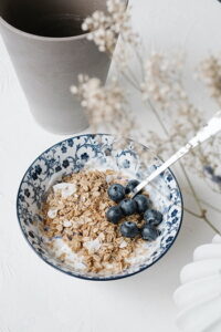 Granola with berries